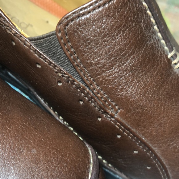 Clarks Un Structured Leather Flats 11M - Picture 2 of 11